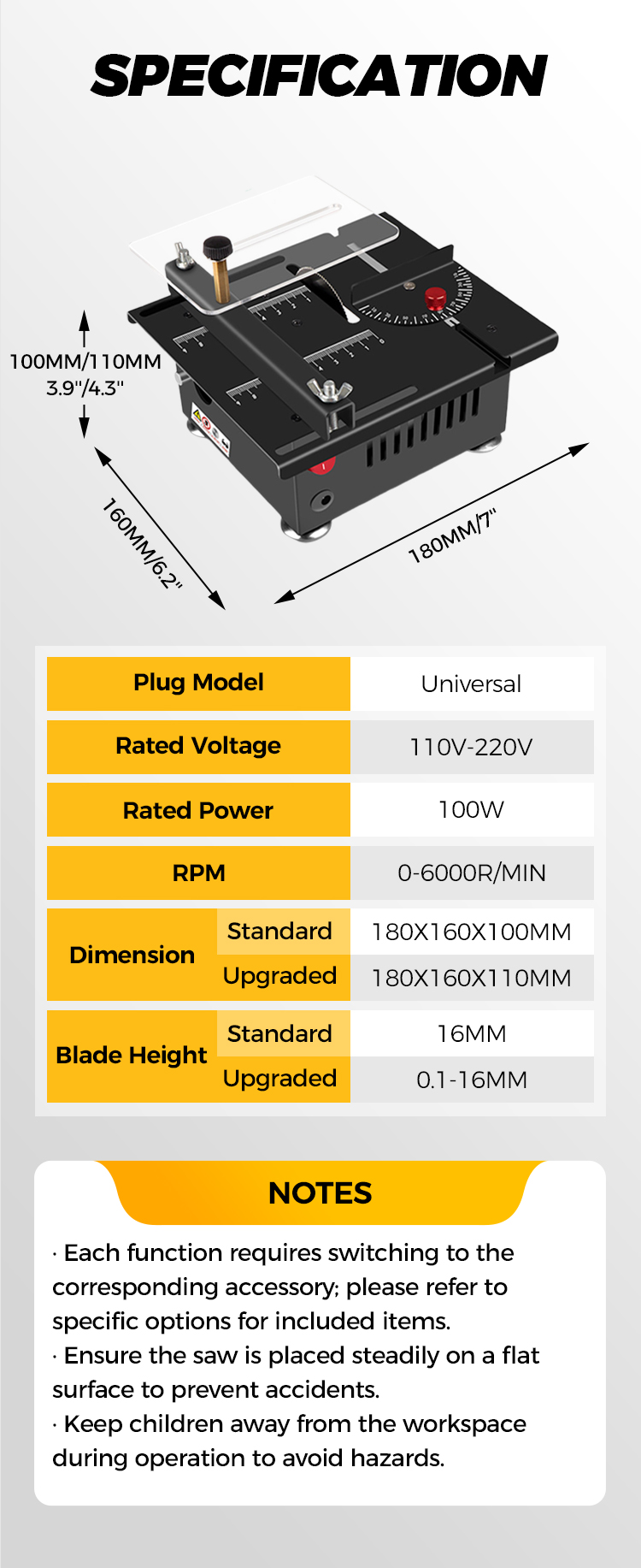 š„2025 Hot Saleā°Multi-functional Mini Precision Table Saw