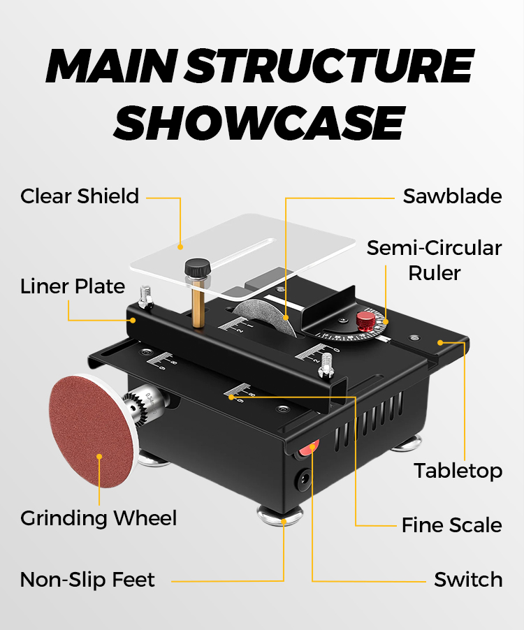š„2025 Hot Saleā°Multi-functional Mini Precision Table Saw