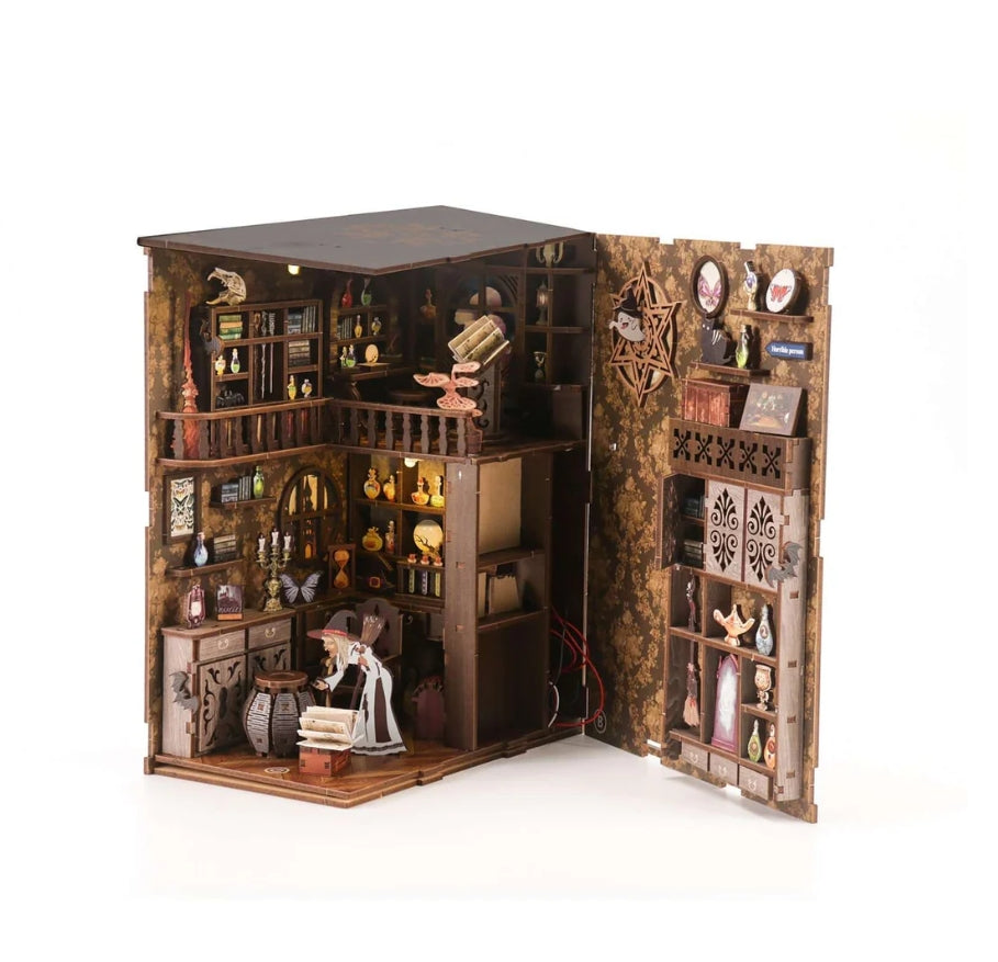 Magic Night - DIY Book Nook Kit,3D Wooden Puzzle