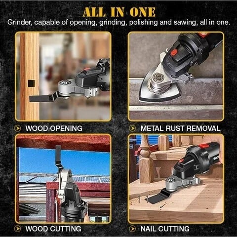 š„ššAngle Grinder Converter Set, Angle Grinder Converter Universal Head Adapter, Carbon Steel Angle Grinder to Multi-Tool Converterš„š„