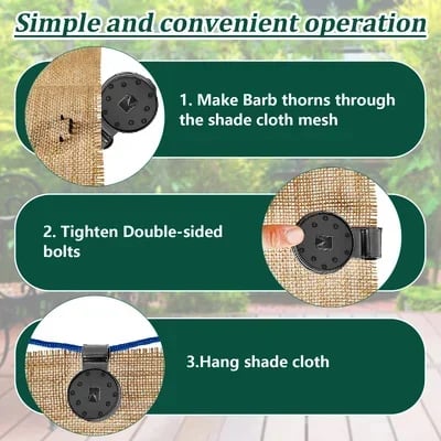 đ„Last Day 49% OFFđ„Shade Cloth Heavy Duty Lock Grip