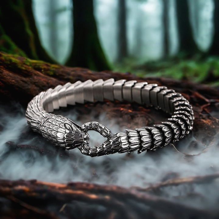 Stainless Steel Snake Scale Bracelet