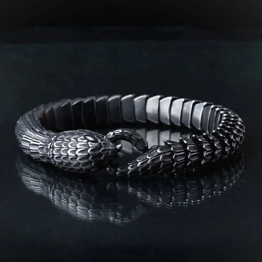 Stainless Steel Snake Scale Bracelet