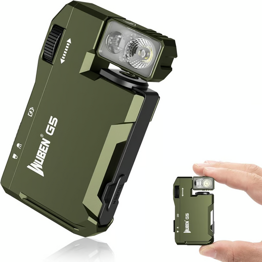 🔥WUBEN G5 Pocket-Sized LED Light - 2000LM Brightness, USB-C, Magnetic Clip, Great for Gear Bag, Repairs, Backpacking