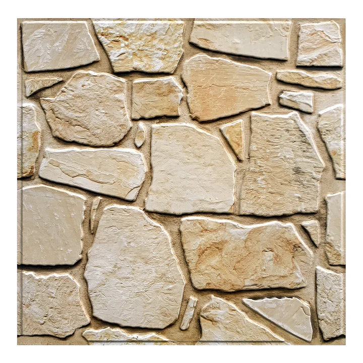 3D Coffee Brown Whitewash Brick Wall Panels Peel and Stick -Large Size