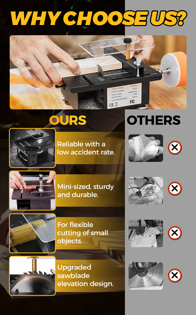 💥2025 Hot Sale⏰Multi-functional Mini Precision Table Saw