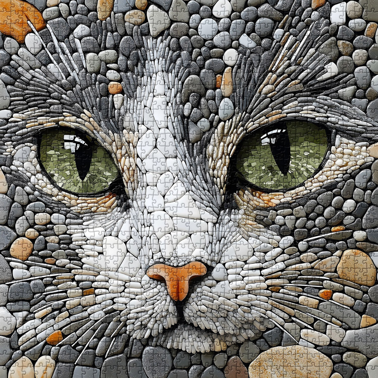 Pebble Cat Jigsaw Puzzles 1000 Piece