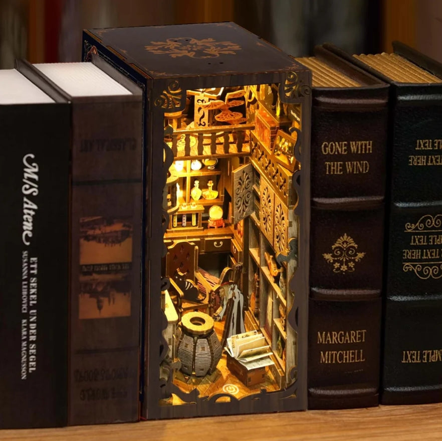 Magic Night - DIY Book Nook Kit,3D Wooden Puzzle