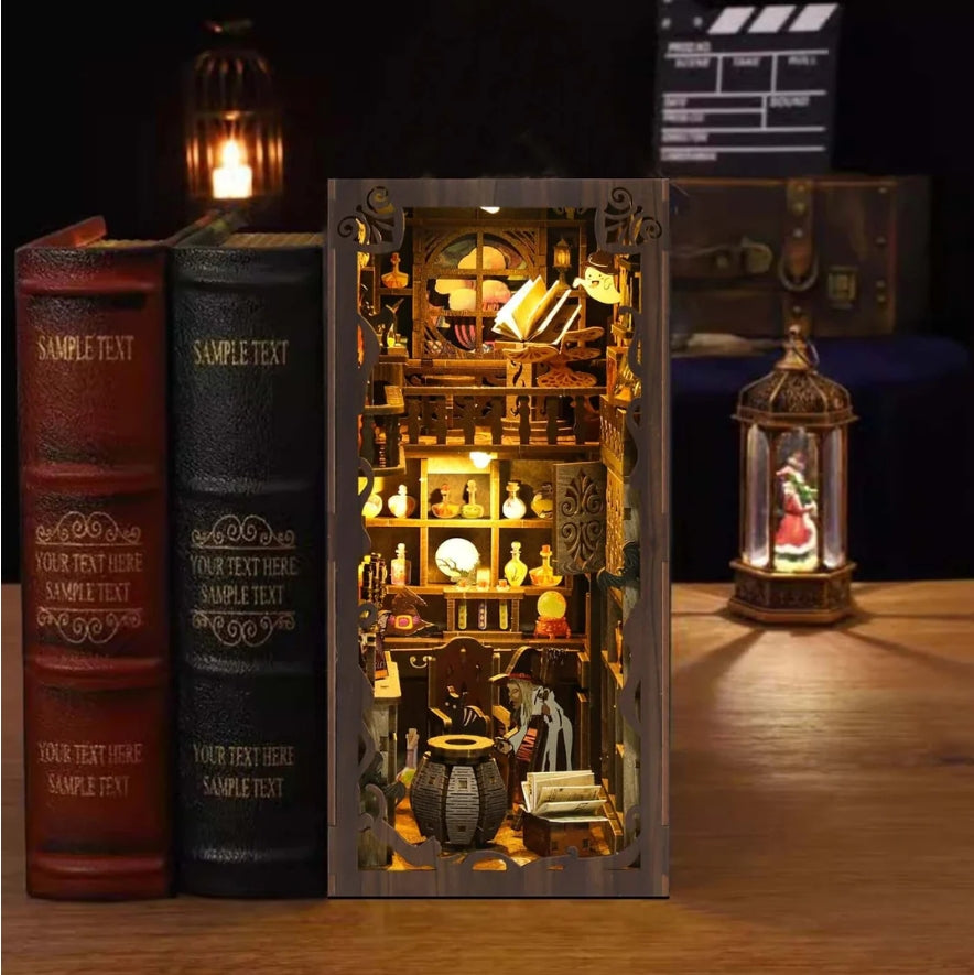Magic Night - DIY Book Nook Kit,3D Wooden Puzzle