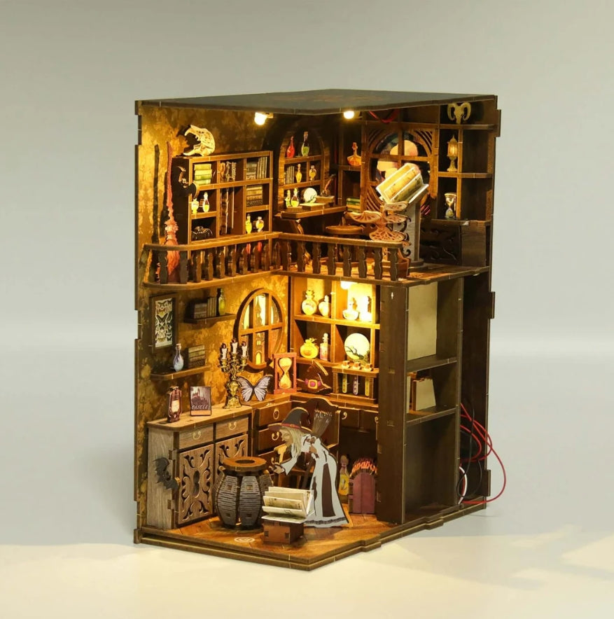 Magic Night - DIY Book Nook Kit,3D Wooden Puzzle