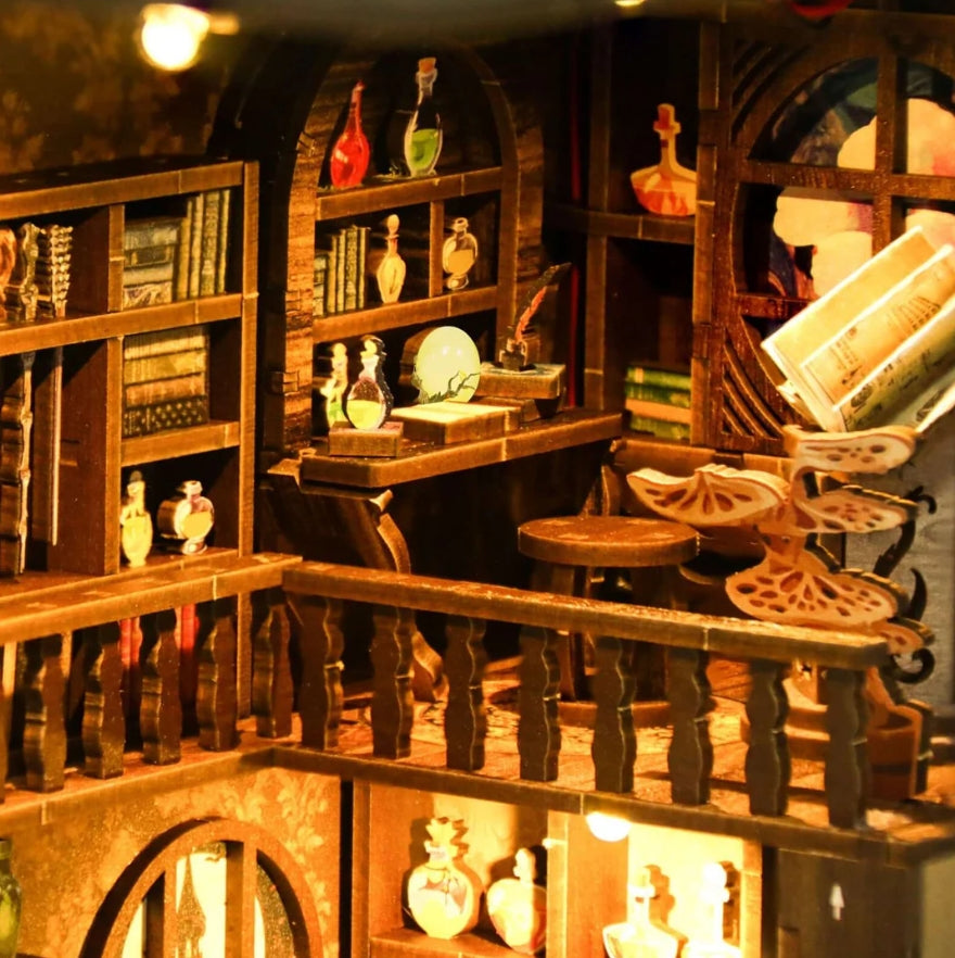 Magic Night - DIY Book Nook Kit,3D Wooden Puzzle