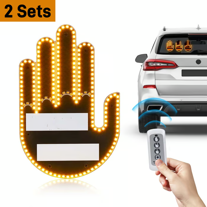 Finger Car Light with Remote