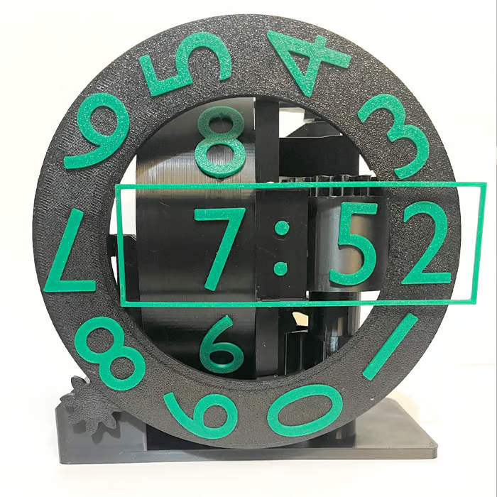 🕰️ 3D Printed Three-Axis Electric Clock
