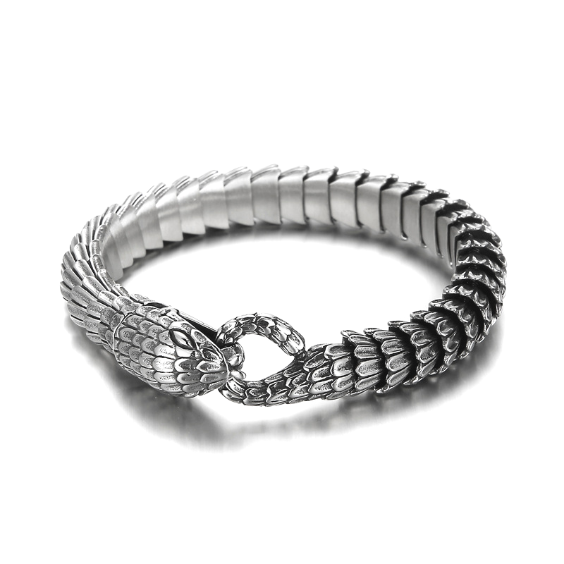 Stainless Steel Snake Scale Bracelet
