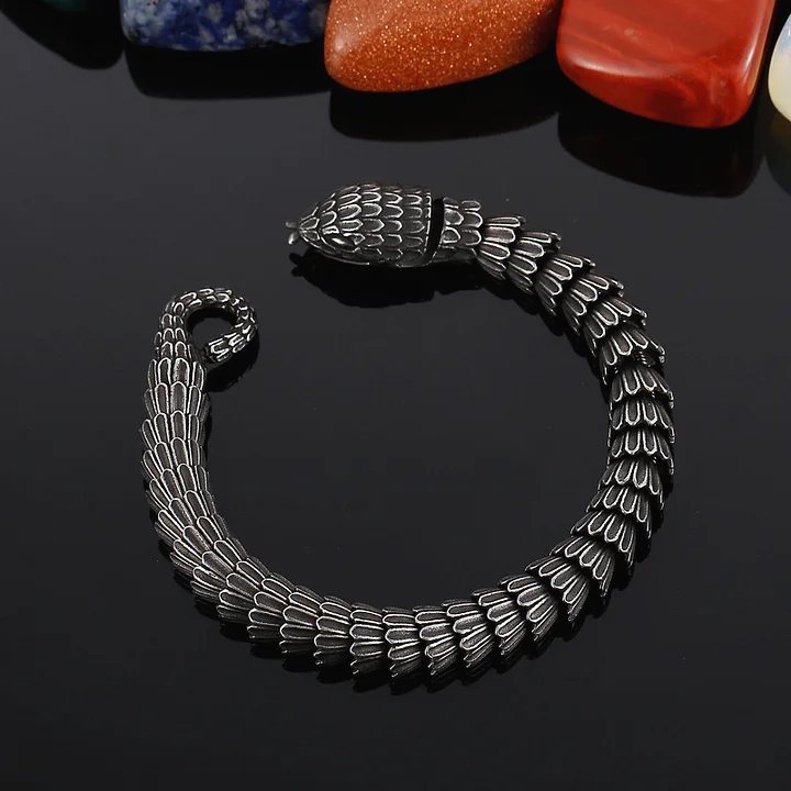 Stainless Steel Snake Scale Bracelet