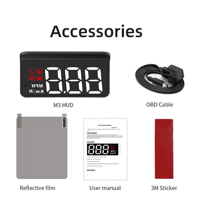 OBD2 HUD Car Head Up Display Projector Speedometer