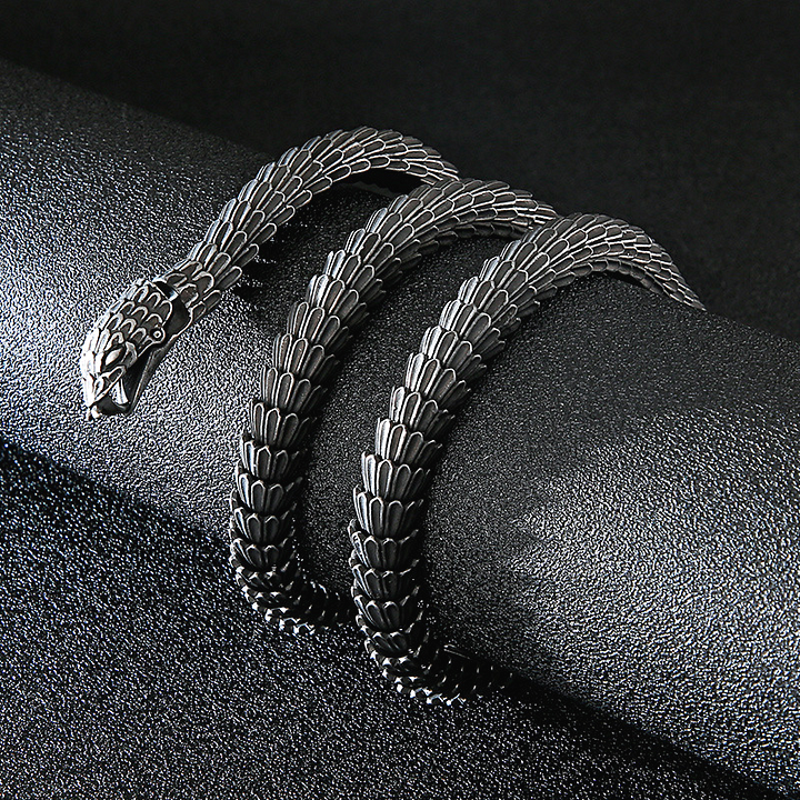 Stainless Steel Snake Scale Bracelet