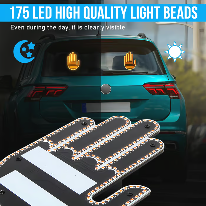 Finger Car Light with Remote