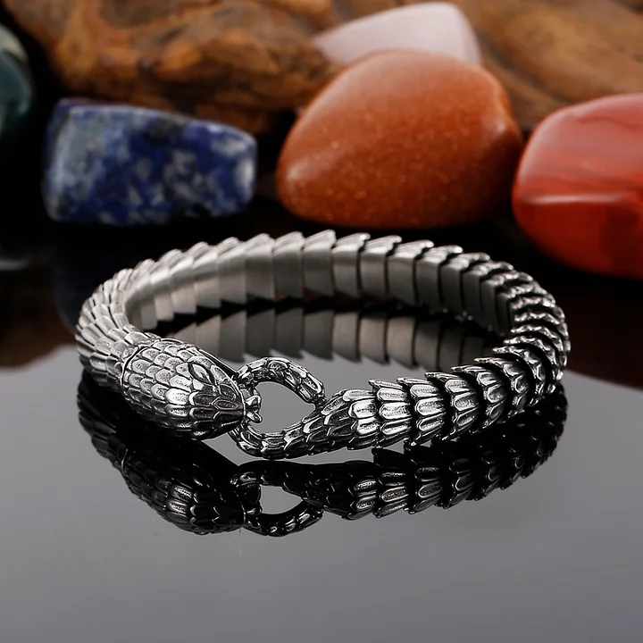 Stainless Steel Snake Scale Bracelet