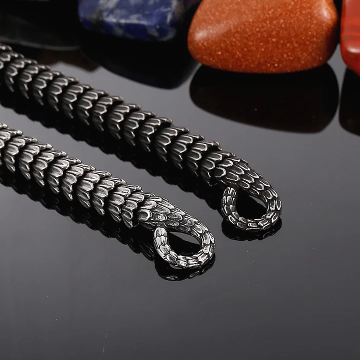 Stainless Steel Snake Scale Bracelet