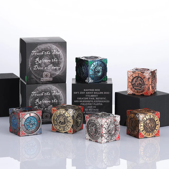 Dragon Dual-Spin 7-in-1 DND Metal Dice