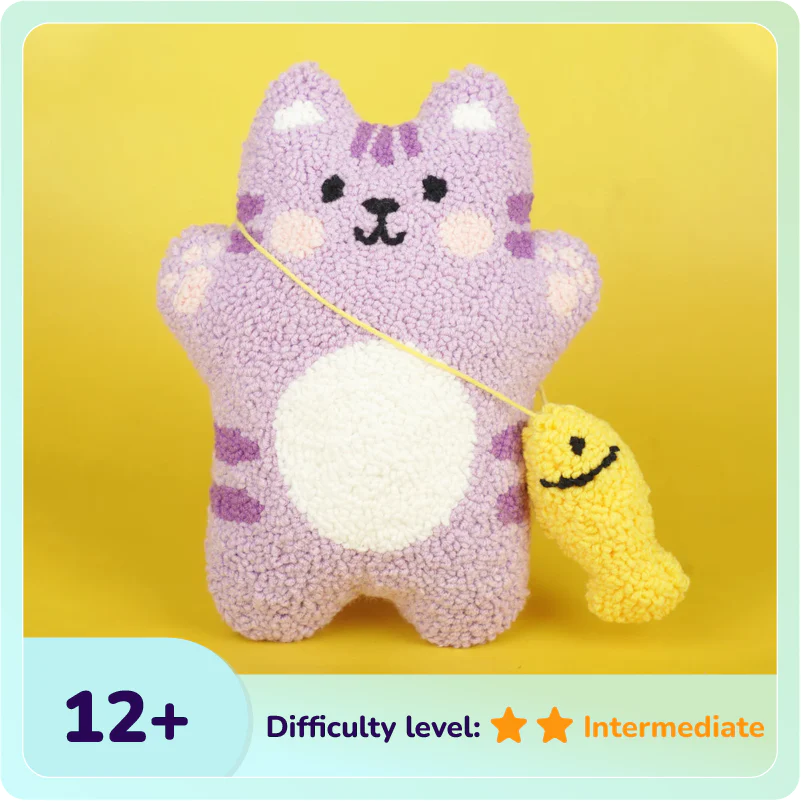 Neko The Cat Plush Toy Punch Needle Kit