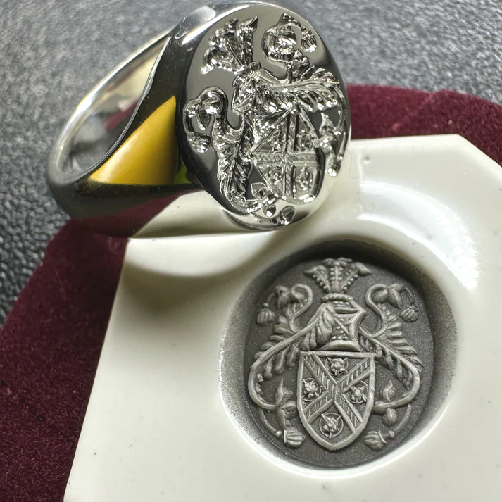 Personalized Family Crest Ring