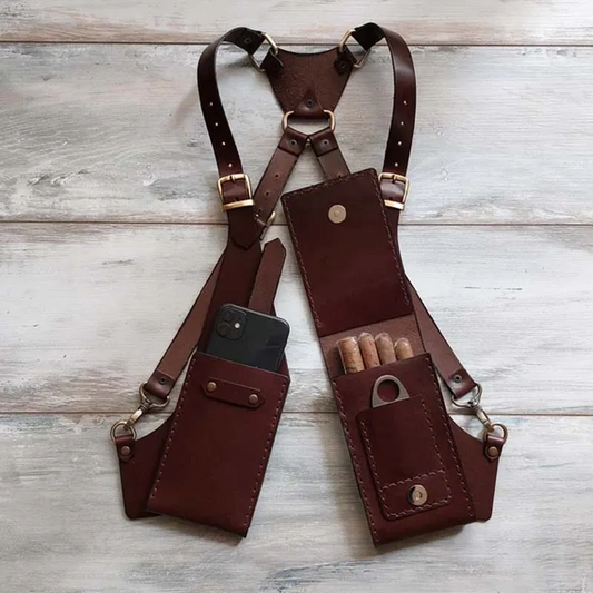 Leather Cigar case, Leather Cigar accessories, Leather Cigar Holder