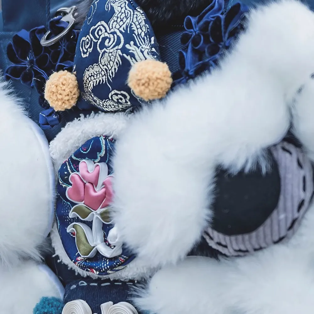 Lion Roar Blue Polyester Cute Backpack Casual Unique And Versatile