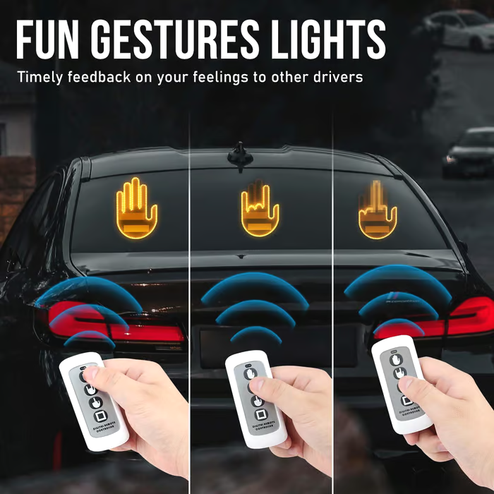 Finger Car Light with Remote
