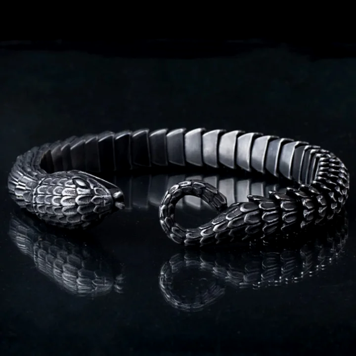 Stainless Steel Snake Scale Bracelet