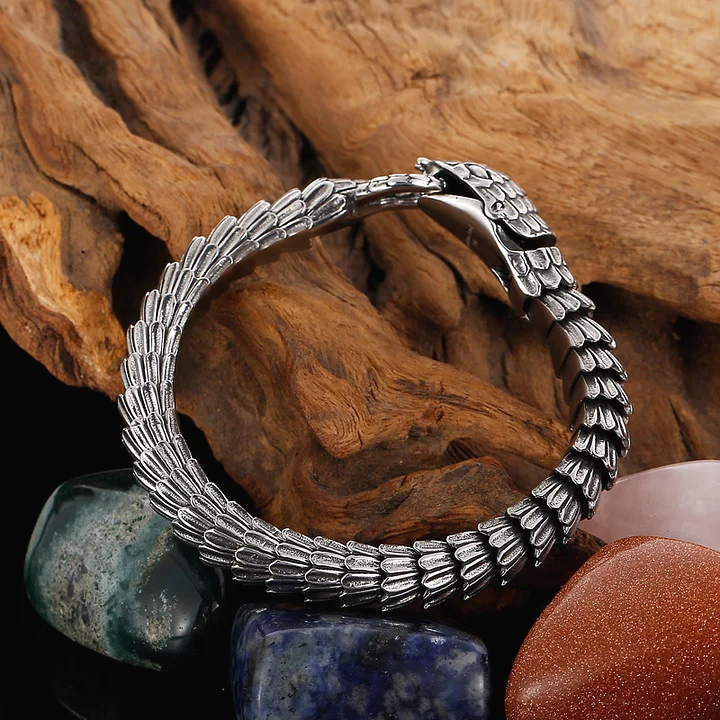 Stainless Steel Snake Scale Bracelet