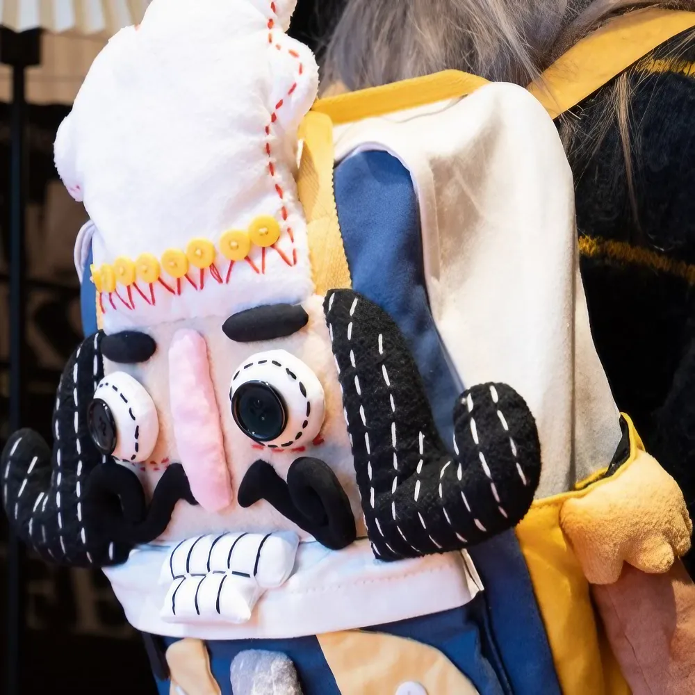 Nutcracker Chef Cute Personality Cotton Leisure Backpack - Handmade
