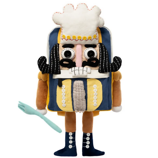 Nutcracker Chef Cute Personality Cotton Leisure Backpack - Handmade