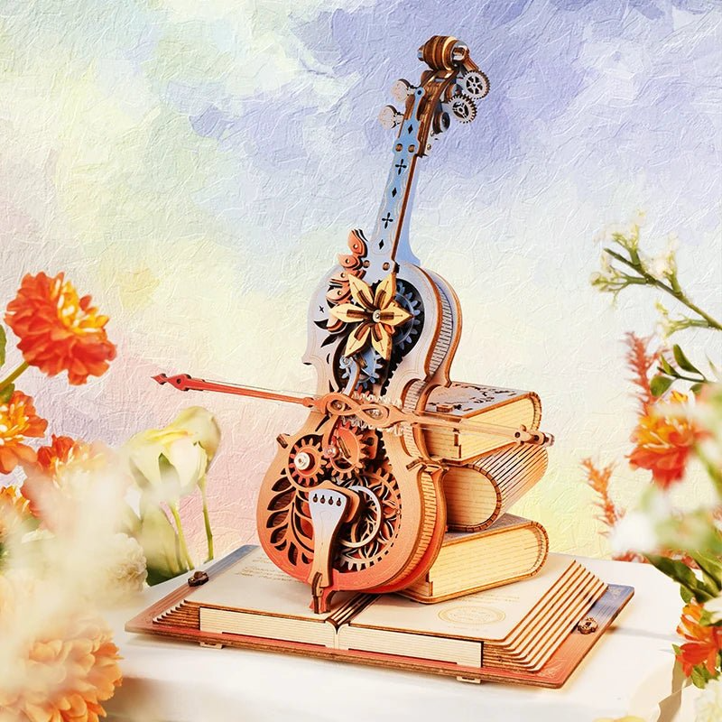 Symphony of Gorgeous Dreams Mechanical Music Box 3D Wooden Puzzle AMK63M