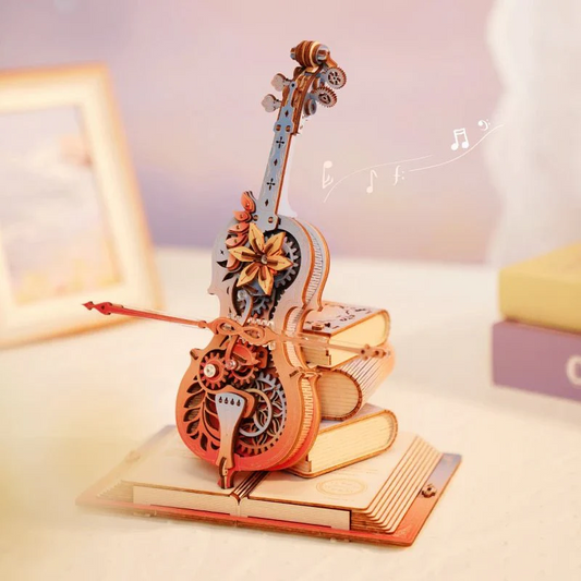 Symphony of Gorgeous Dreams Mechanical Music Box 3D Wooden Puzzle AMK63M