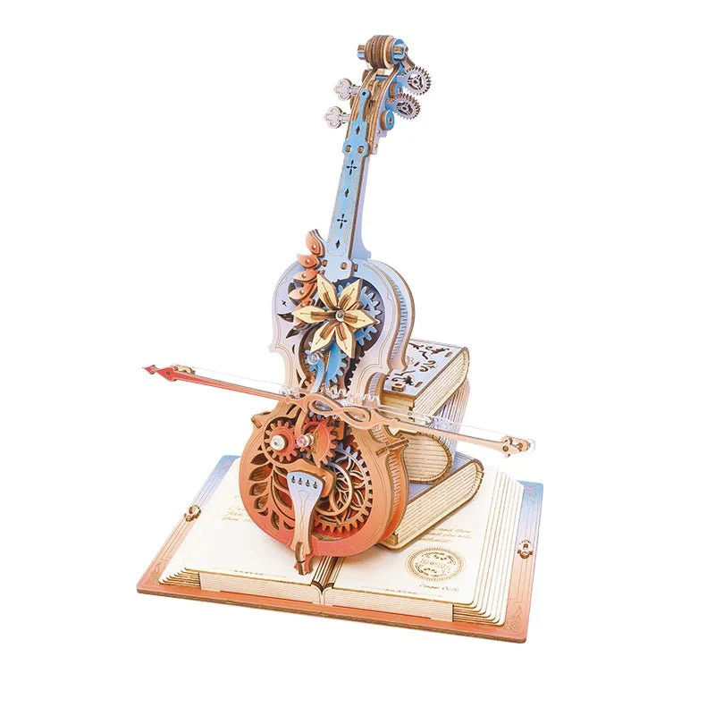 Symphony of Gorgeous Dreams Mechanical Music Box 3D Wooden Puzzle AMK63M