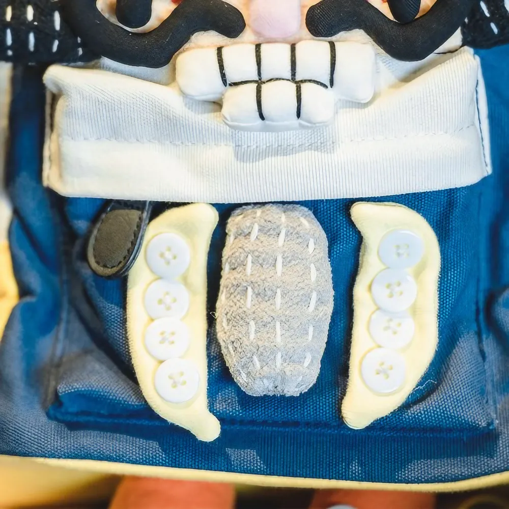 Cute Nutcracker Chef Personality Cotton Leisure Backpack - Handmade
