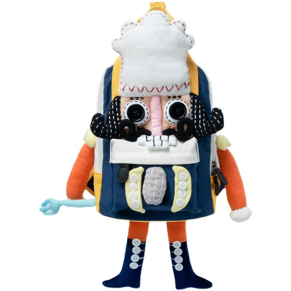 Cute Nutcracker Chef Personality Cotton Leisure Backpack - Handmade