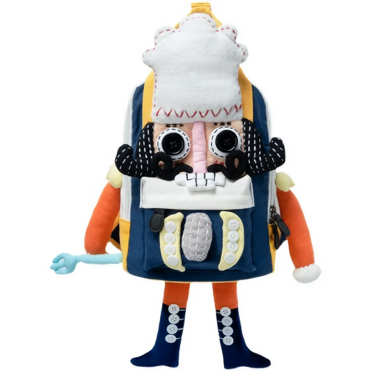 Cute Nutcracker Chef Personality Cotton Leisure Backpack - Handmade